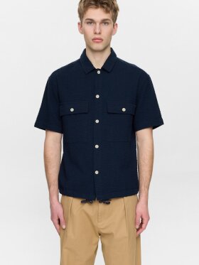 Anerkjendt - AKOTTO SEERSUCKER SS OVERSHIRT