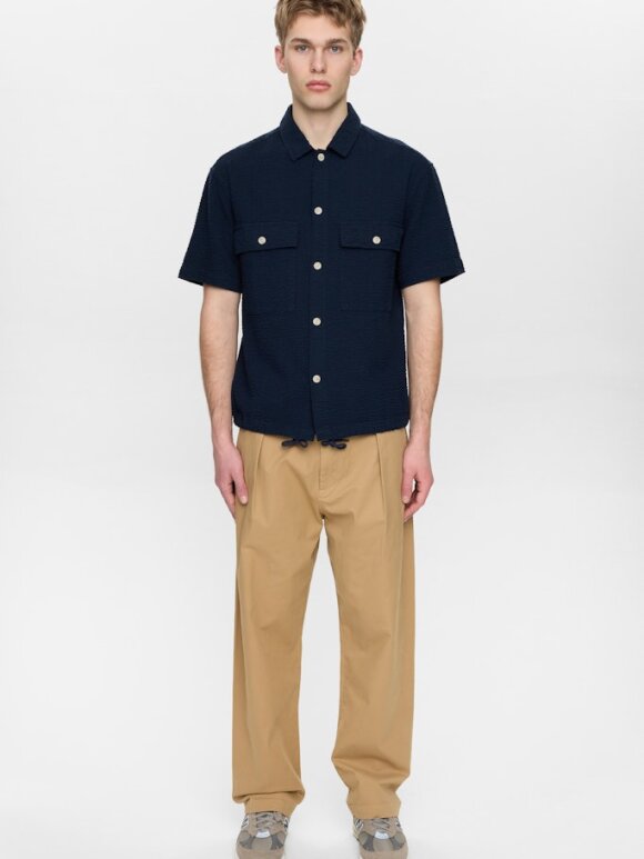 Anerkjendt - AKOTTO SEERSUCKER SS OVERSHIRT