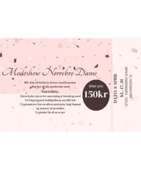 Diverse - Billet Modeshow dame 8 april