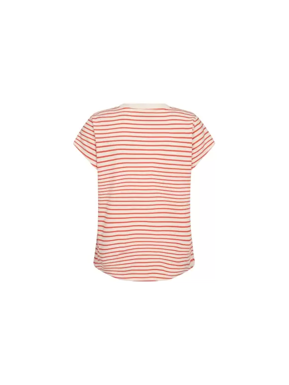 Mos Mosh - MMKala V-SS Stripe Tee Petrifi