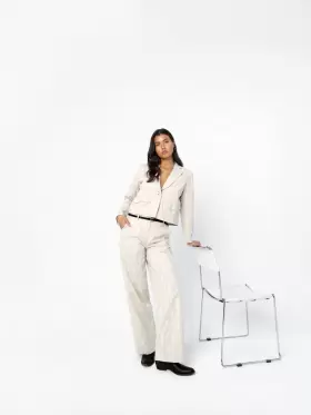 Coster Copenhagen - Lace Suits Pants Petra fit Sand