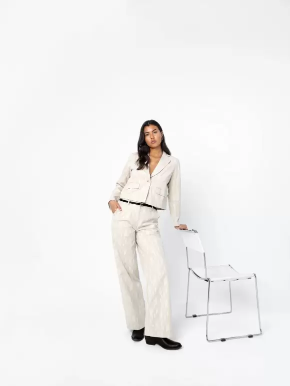 Coster Copenhagen - Lace Suits Pants Petra fit Sand