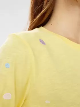 Numph - NUDelora T-shirt GOTS Popcorn Numph - NUDelora T-shirt GOTS Popcorn