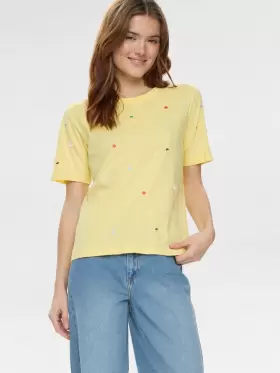 Numph - NUDelora T-shirt GOTS Popcorn Numph - NUDelora T-shirt GOTS Popcorn