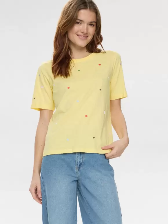 Numph - NUDelora T-shirt GOTS Popcorn