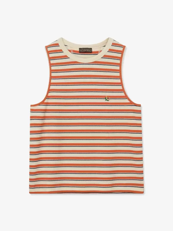 HEYANNO - MMHEra Stripe Top Carrot