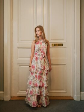 Neo Noir - Marli Big Flower Dress Creme