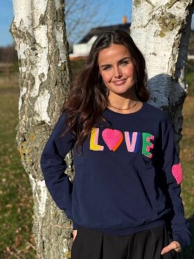 Lulus Love - Sweat Shirt Multi double Navy Lulus Love - Sweat Shirt Multi double Navy
