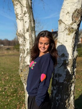 Lulus Love - Sweat Shirt Multi double Navy Lulus Love - Sweat Shirt Multi double Navy