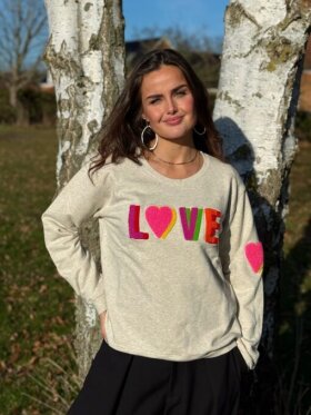 Lulus Love - Sweat Shirt Multi double grey