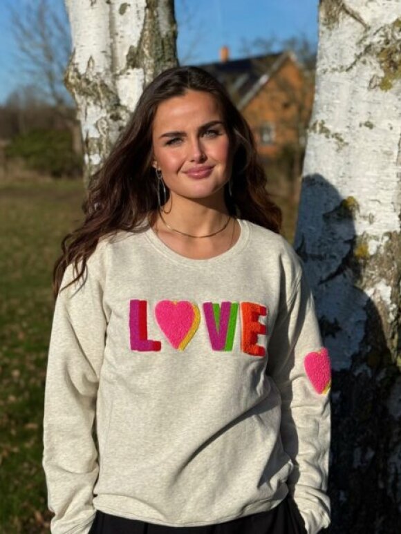 Lulus Love - Sweat Shirt Multi double grey