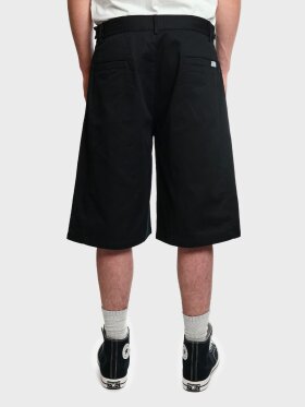 LAU--LAU - Wide pleated shorts black