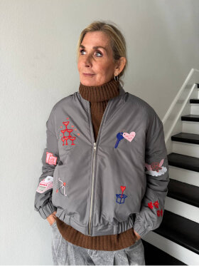WAUW - Mi Amore Bomber Jacket grey