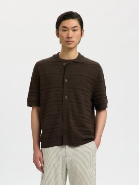 Selected - SLHPalle SS Knit Polo Cardigan