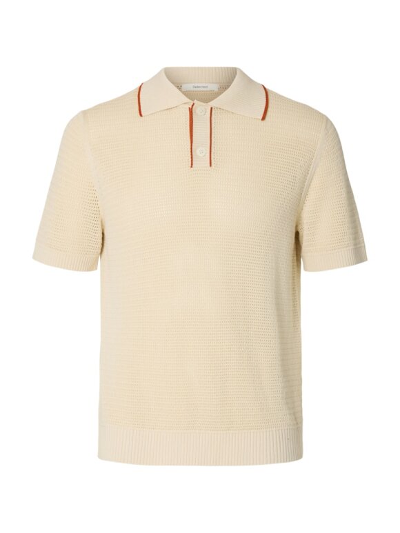 Selected - SLHJesse Knit Open SS Polo
