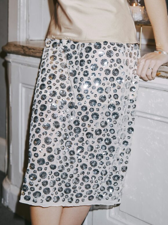 Neo Noir - Gilla Flower Sequins Skirt