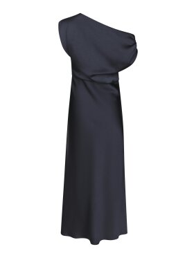 Neo Noir - Lilith Heavy Sateen Dress Blue Neo Noir - Lilith Heavy Sateen Dress Blue