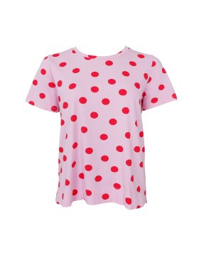 Black Colour - BCZelda S/S T-shirt Red Dot