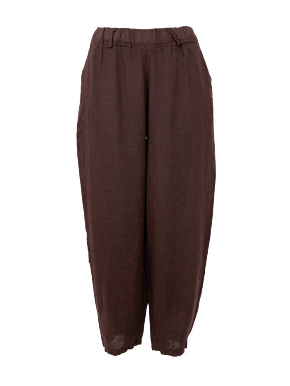 Black Colour - BCMelina Barrel Linen Pant Cof