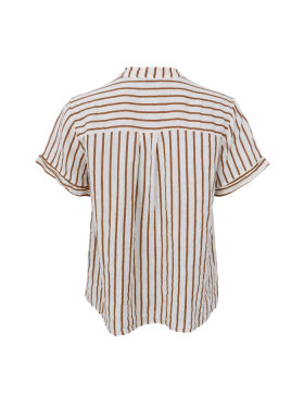 Black Colour - BCMelina SS Linen Shirt Camel