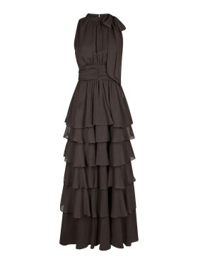 Neo Noir - Marli Solid Chiffon Dress Dust