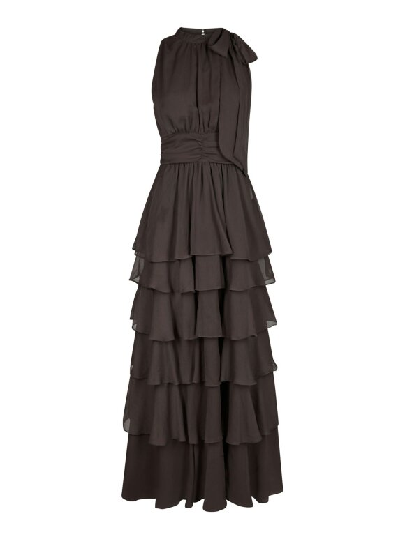 Neo Noir - Marli Solid Chiffon Dress Dust