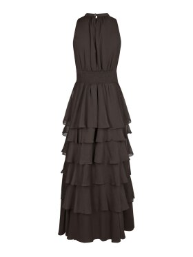 Neo Noir - Marli Solid Chiffon Dress Dust