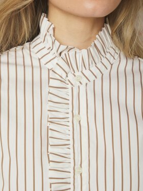 Neo Noir - Nellie Wide Stripe Dress Ivory