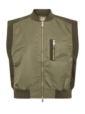 Mos Mosh - MMJovo Neola Waistcoat Olive Mos Mosh - MMJovo Neola Waistcoat Olive