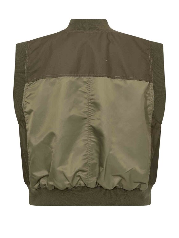 Mos Mosh - MMJovo Neola Waistcoat Olive