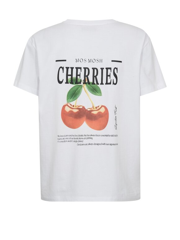 Mos Mosh - MMLail O-SS Cherry Tee White