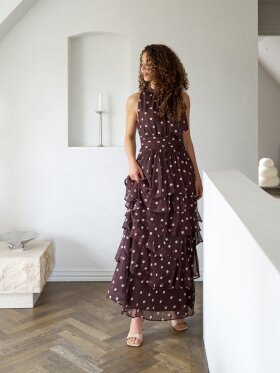 Neo Noir - Marli Big Dot Dress Brown