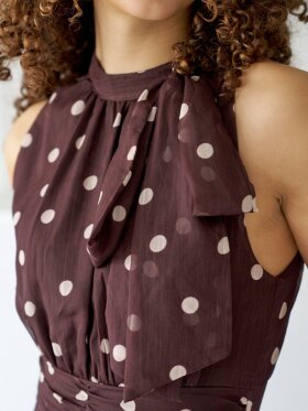 Neo Noir - Marli Big Dot Dress Brown