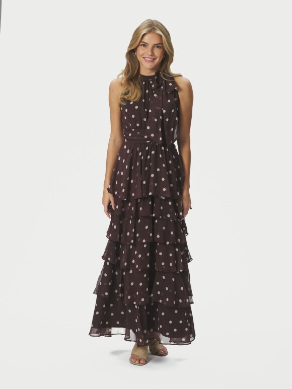 Neo Noir - Marli Big Dot Dress Brown