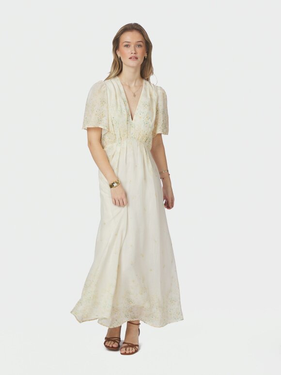 Neo Noir - Serna Flower Print Dress yello