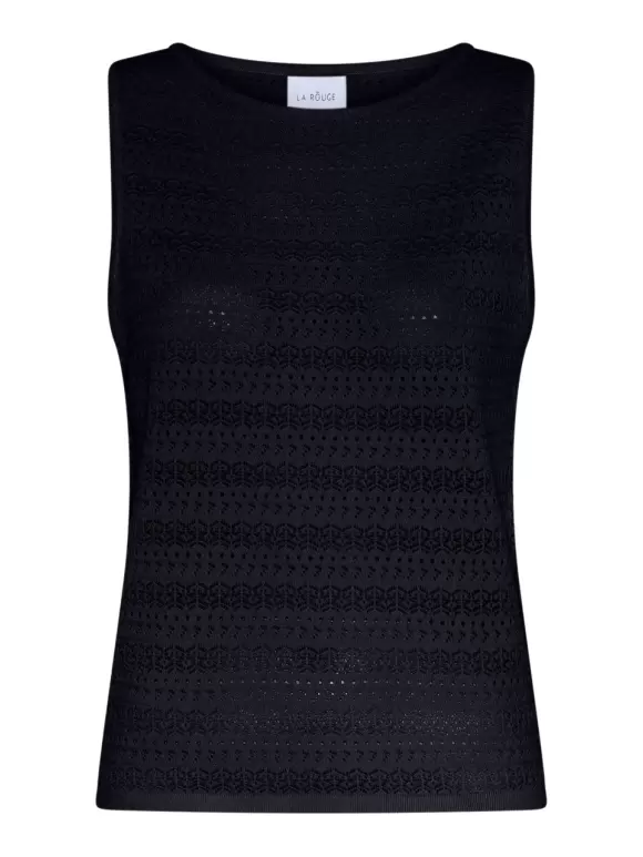 La Rouge - Alma Knit Top Navy