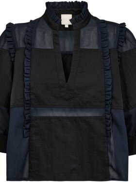 Gossia - MarshGO Blouse Black Navy