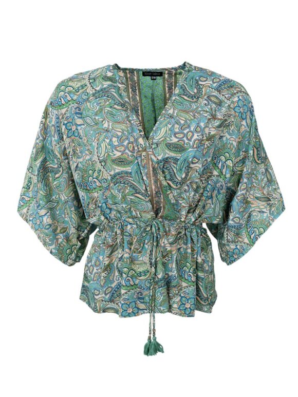 Black Colour - BCLuna V-Neck Blouse sea Green