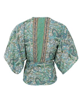 Black Colour - BCLuna V-Neck Blouse sea Green