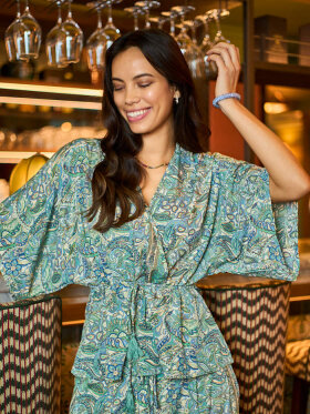 Black Colour - BCLuna V-Neck Blouse sea Green