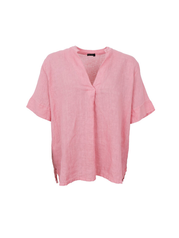 Black Colour - BCMelina SS Linen Blouse Rose