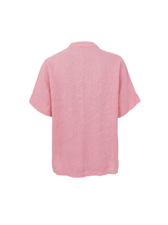 Black Colour - BCMelina SS Linen Blouse Rose