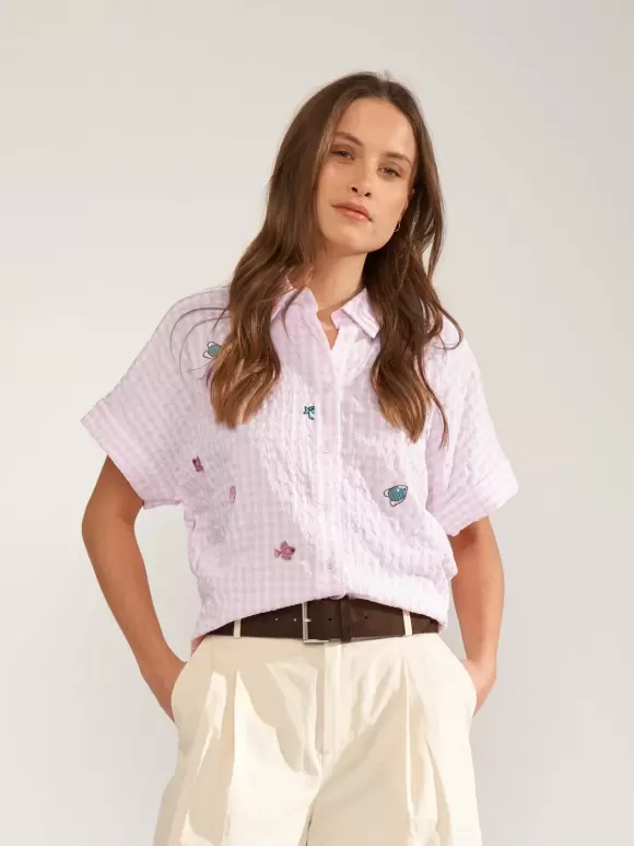 Numph - NUSurfer Sleeveles shirt pink