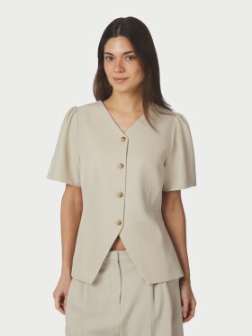 Neo Noir - Jules Structure Blouse Creme