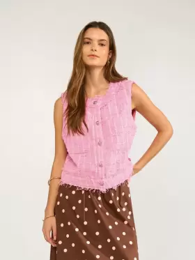 Numph - NUKamilla Vest Prism Pink