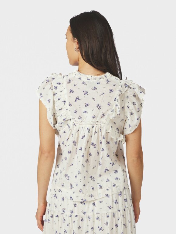 Neo Noir - Jayla Small Blossom Top White