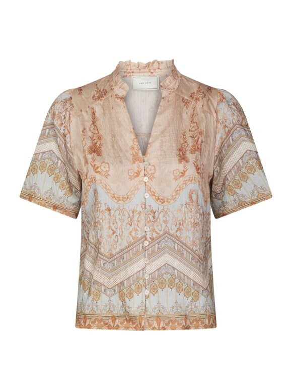 Neo Noir - Torana Flower Border Blouse