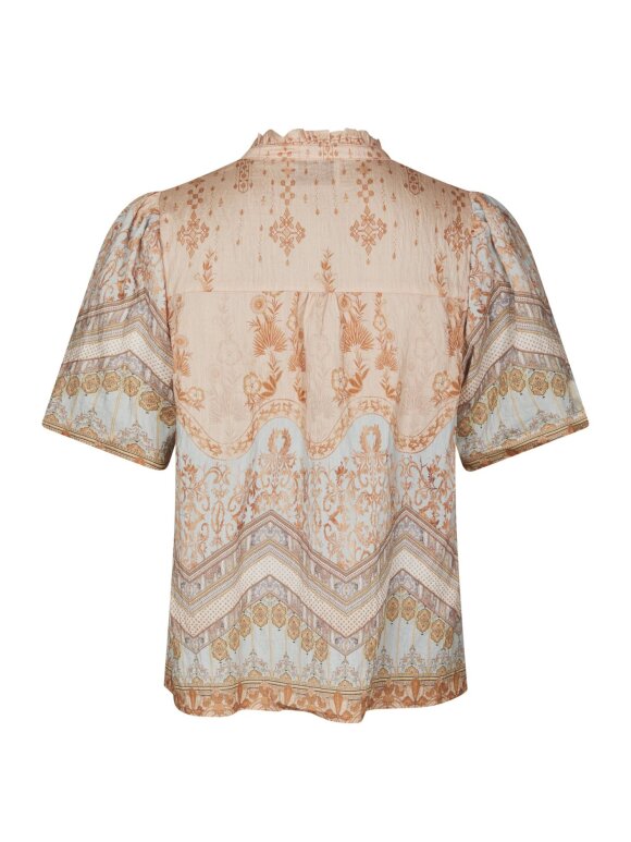 Neo Noir - Torana Flower Border Blouse