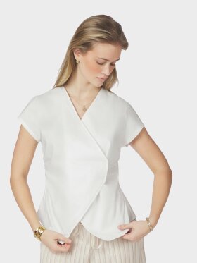 Neo Noir - Fidi Poplin Top White