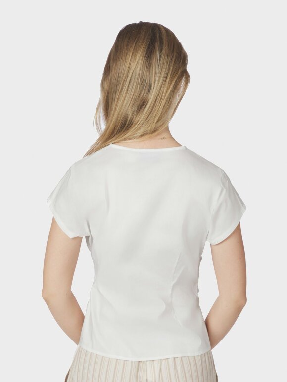 Neo Noir - Fidi Poplin Top White